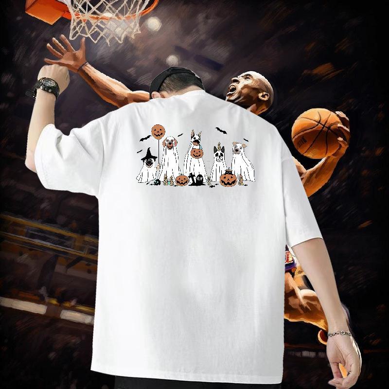 Factory Direct Men Tops Tees pumpkin Casual Beach 230g 100% Cotton Tshirts Breathable Crew Neck Designer Mens T Shirts Plus Size Custom