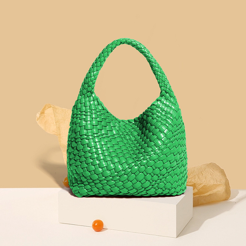 2025S Fashion Designer A Niche Design Woven Handbag Basket Fashionable Trendy One Shoulder Crossbody Bag Summer New Versatile Mother And Child Bag