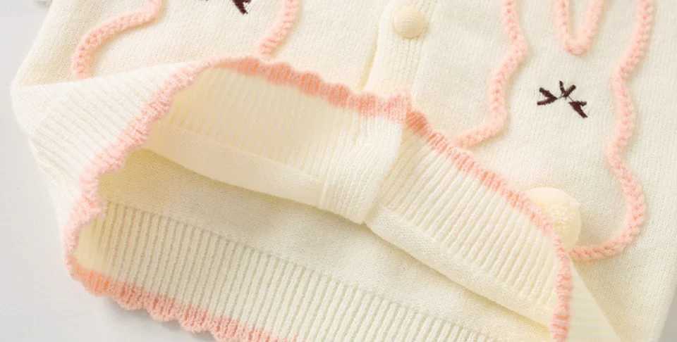 Girls Knitted Vest Spring Autumn 2024 Children Woolen Jersey Sweaters Coats For Baby Outerwear Clothes Kids Tops Cute Costume 5YXJ240819