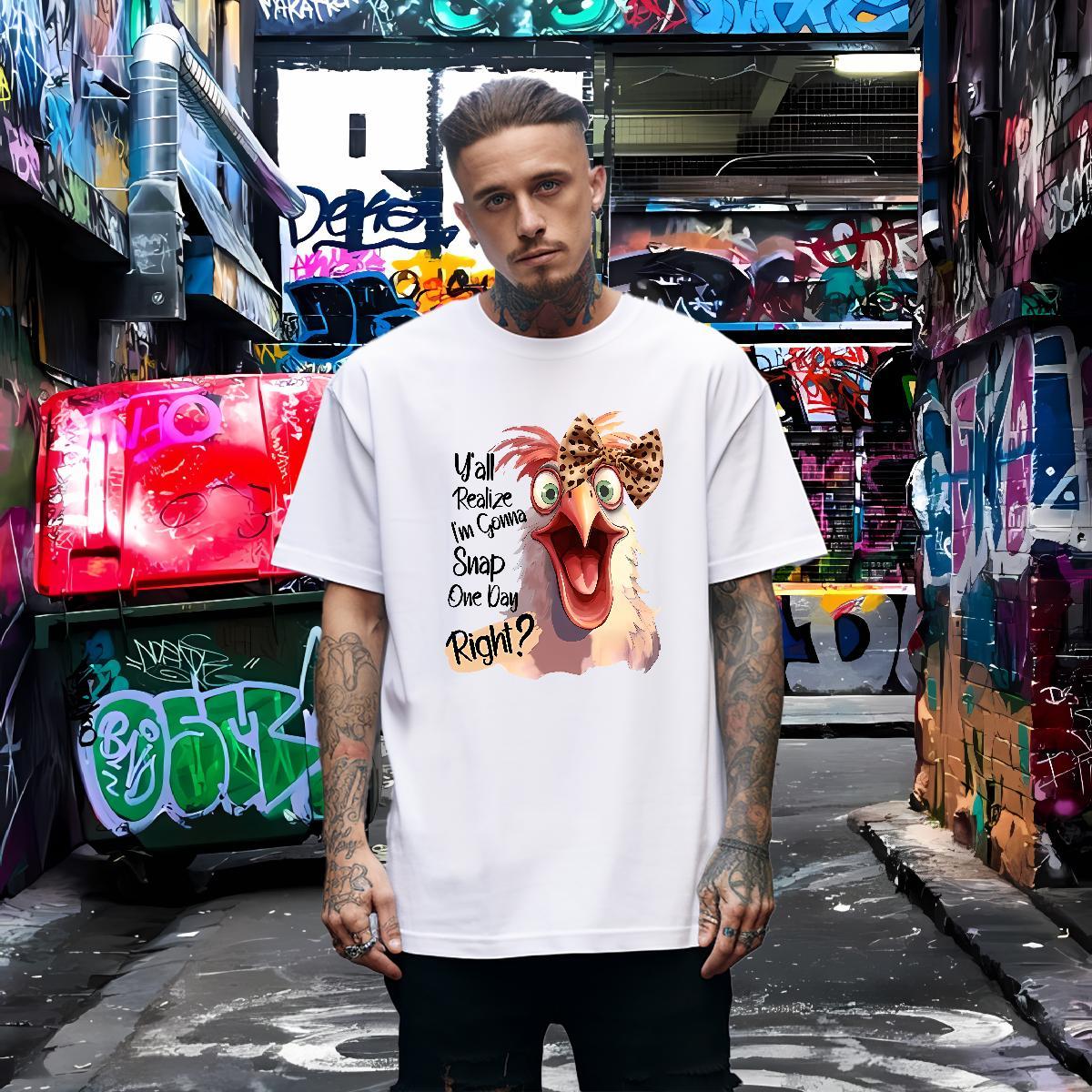 Popular T-Shirts for Men cock Round Neck Short Sleeve Hip Hop Street Custom Anime 100% Cotton 230g Couples T Shirts Brand Tees Shirts