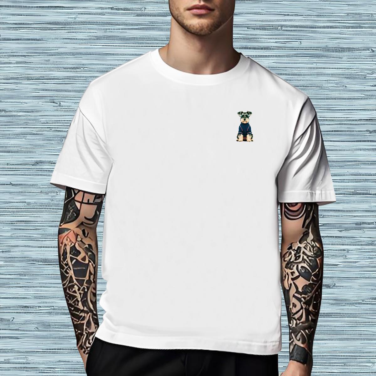 Fashion Designer Couples T Shirts dog Outdoor 230g Pure Cotton Top Tees O-Neck Short Sleeve Soft Man T Shirts Oversized