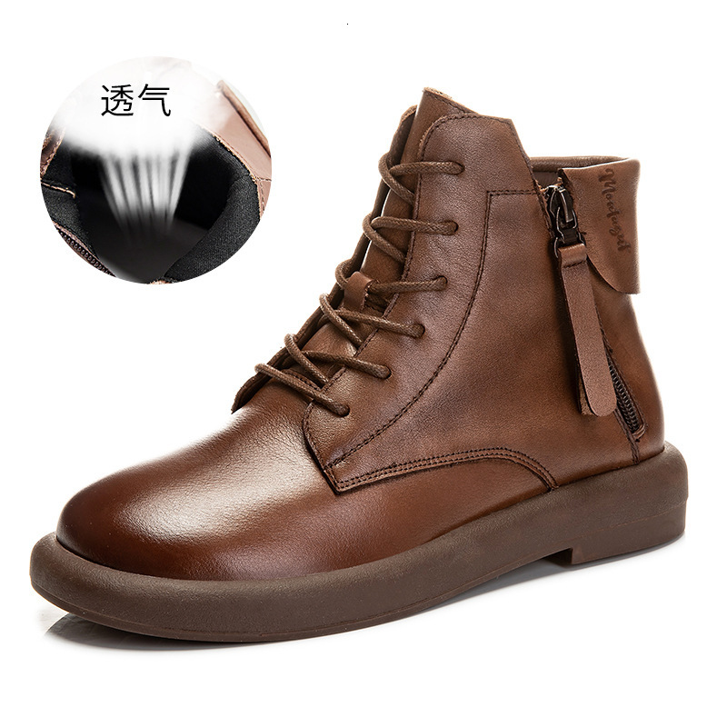 Ddmysports Winter New Thick Sole Versatile Short With Velvet And Genuine Leather Martin Women S Leisure Low Eel Boots For Children OUTDOOR