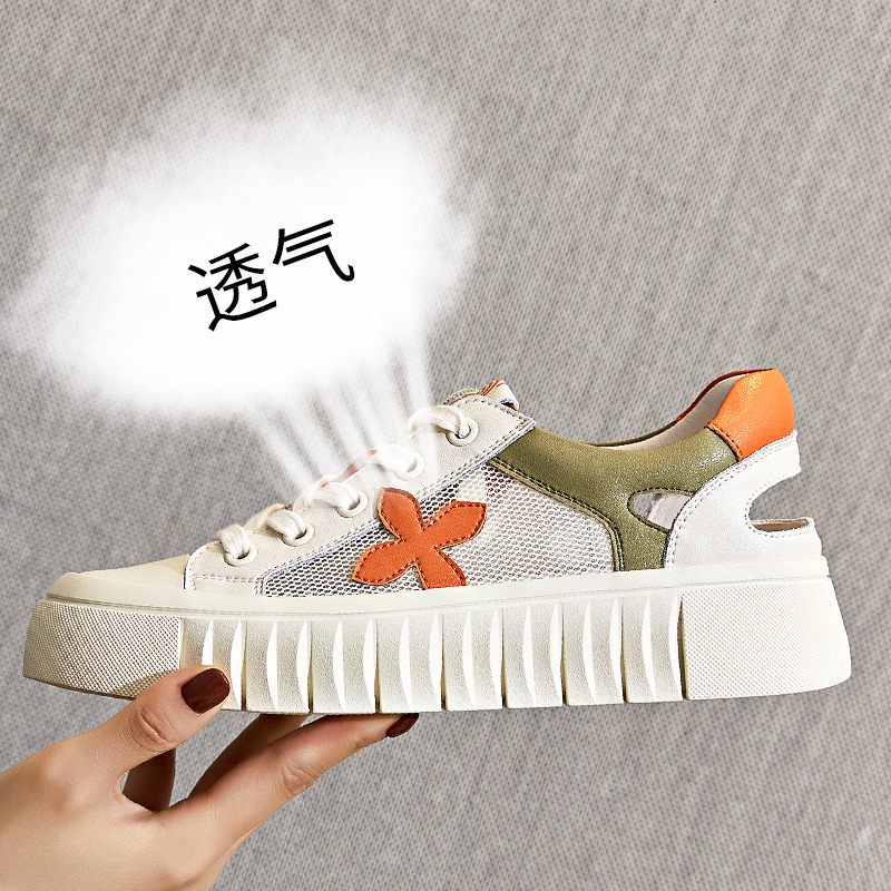 Ddmysports Outdoor Sports Sandals For Women In The Summer Of New Flat Versatile Shoes Children S Height Increase Genuine Leather OUTDOOR