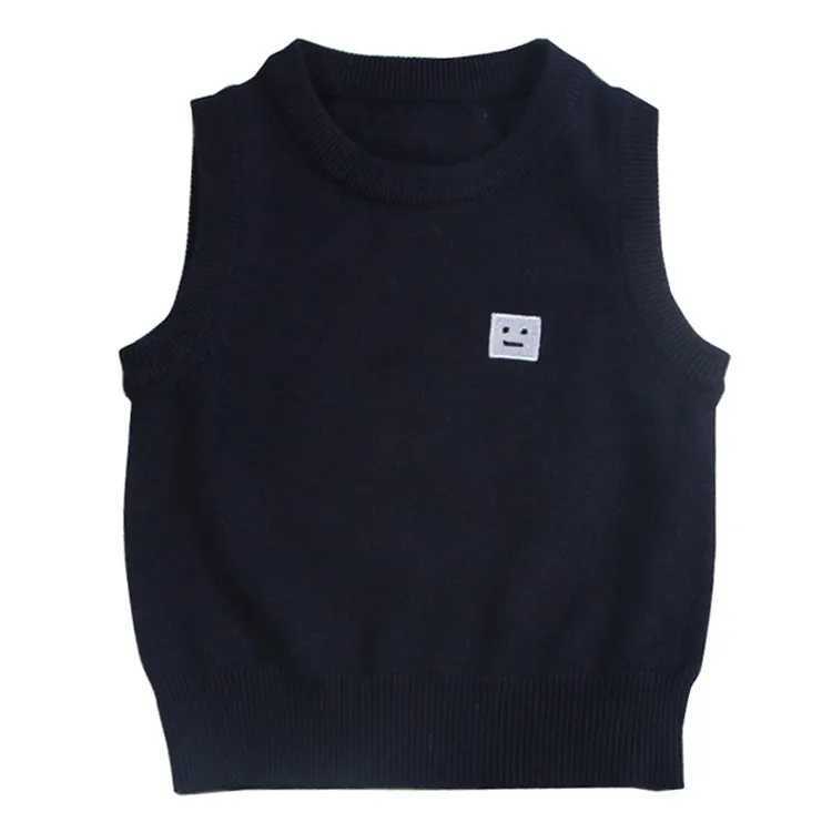 Children Vests Sweaters Cotton vest Children top quality sleeveless sweaters Kids boys O-Neck pullover knitting vest coatXJ240819