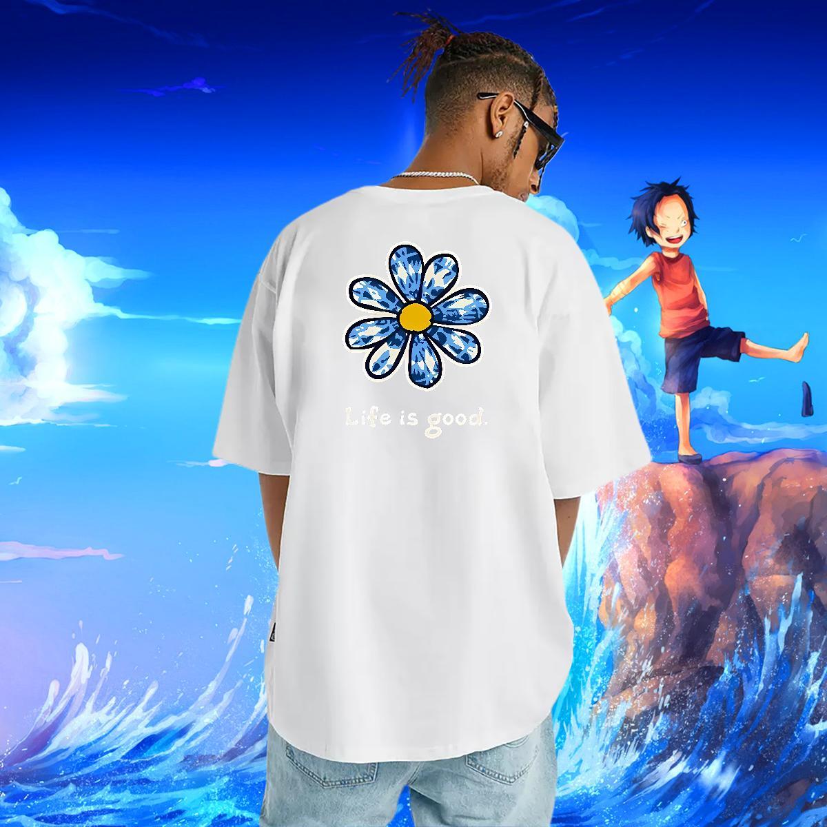 Designer Tshirt for Man Woman flower Sports Casual 100% Cotton 230g Tee Shirt Round Neck Short Sleeve Soft Mens T Shirts Custom Cartoon
