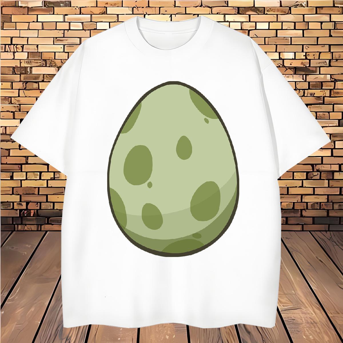 Fashion New Men Clothes T-Shirt dinosaur egg High Street Hip Hop 230g Cotton Clothings Breathable Cool Men T Shirts Custom Print Oversized