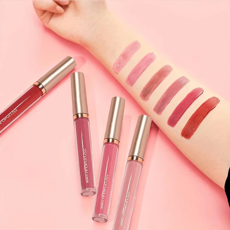 Matte lip gloss AB two sets not stained with cup mouth red lip gloss 240819