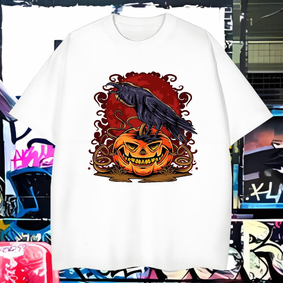 Loose Fit Man T Shirts eagle Short Sleeve O-Neck Hip Hop Street Custom Anime 230g 100% Cotton Tshirts New Arrival Top Tees