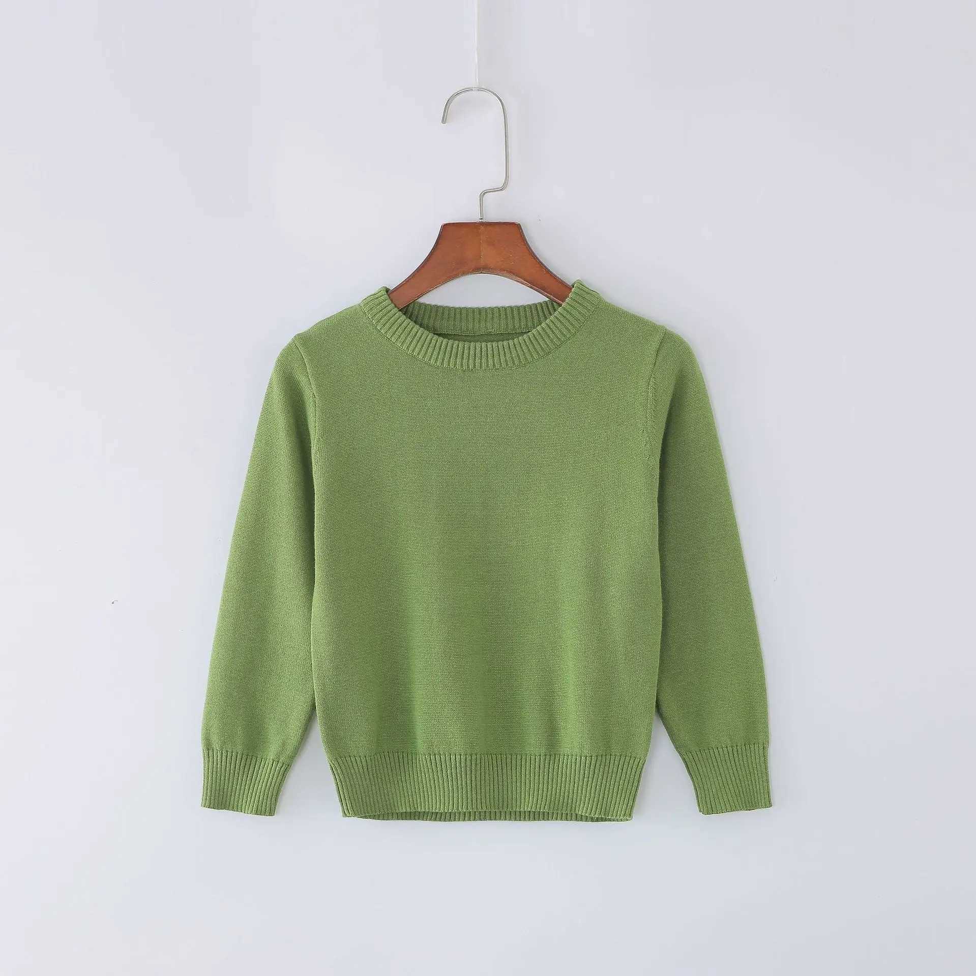 2021 New Children Clothes Pullover 4 Years Girl Fashion Blouses Baby Boy Knit Sweater Kids Blue O-Neck Sweater 1 To 3 5 6 YearsXJ240819