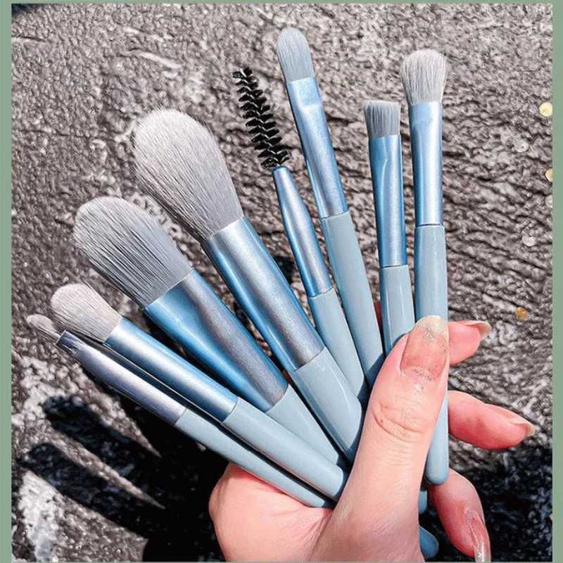 8Pcs Eyeshadow Foundation Blending Makeup Brush Portable Soft Fluffy Cosmetics Concealer Makeup Brush Professional Make Up Tool M240820