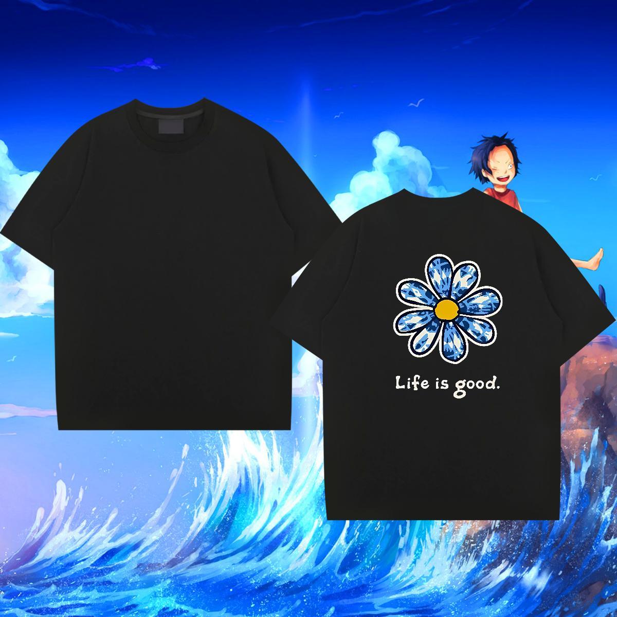 Designer Tshirt for Man Woman flower Sports Casual 100% Cotton 230g Tee Shirt Round Neck Short Sleeve Soft Mens T Shirts Custom Cartoon