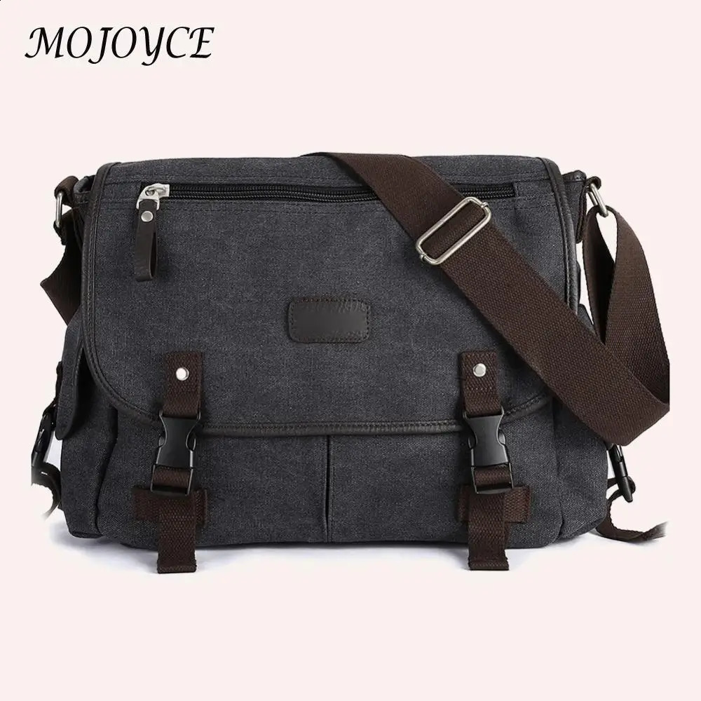 Unisex Crossbody Bags For Men Multi Pockets Crossbody Bags Water Resistant 14 Inch Laptop Pouch Adjustable Strap for School Work 240819