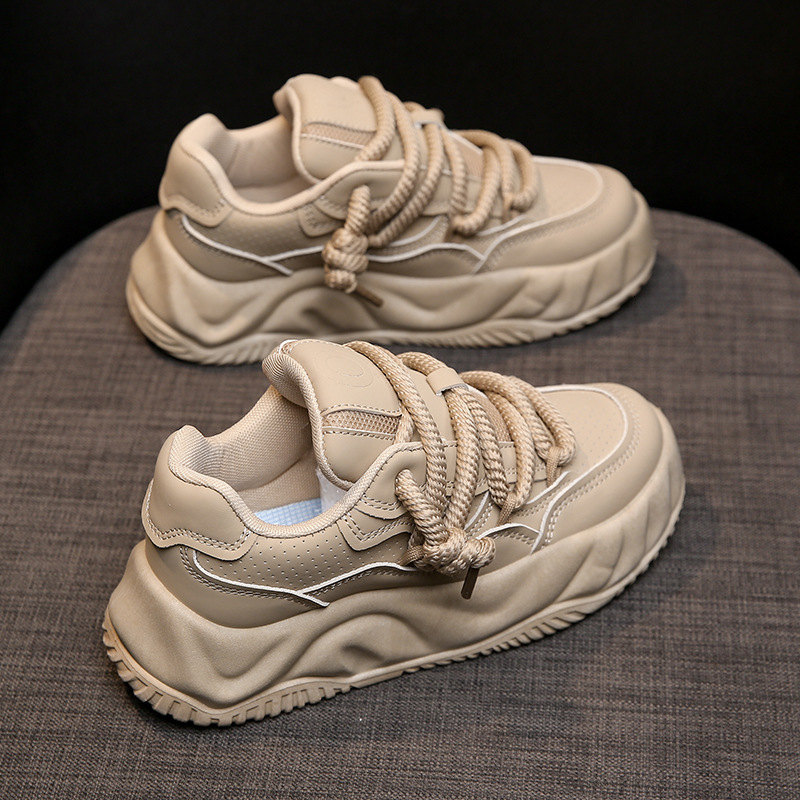 Ddmysports Autumn Winter New Instagram Korean Edition Little White Female Students Thick Sole Versatile Casual Sports Board Shoes Children J OUTDOOR