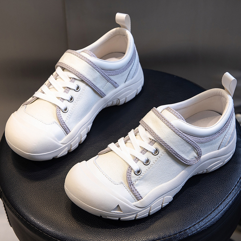 Ddmysports Autumn New Genuine Leather Sports Versatile Tall Canvas Little White Thick Soles Casual Dad Shoes Women S OUTDOOR
