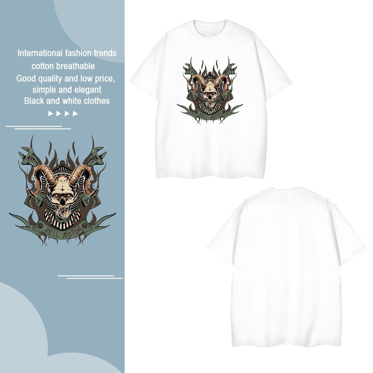 Popular Mens T Shirts shape O-Neck Short Sleeve Hip Hop Asian Size 230g Cotton Men Tops Tees Factory Direct Clothes