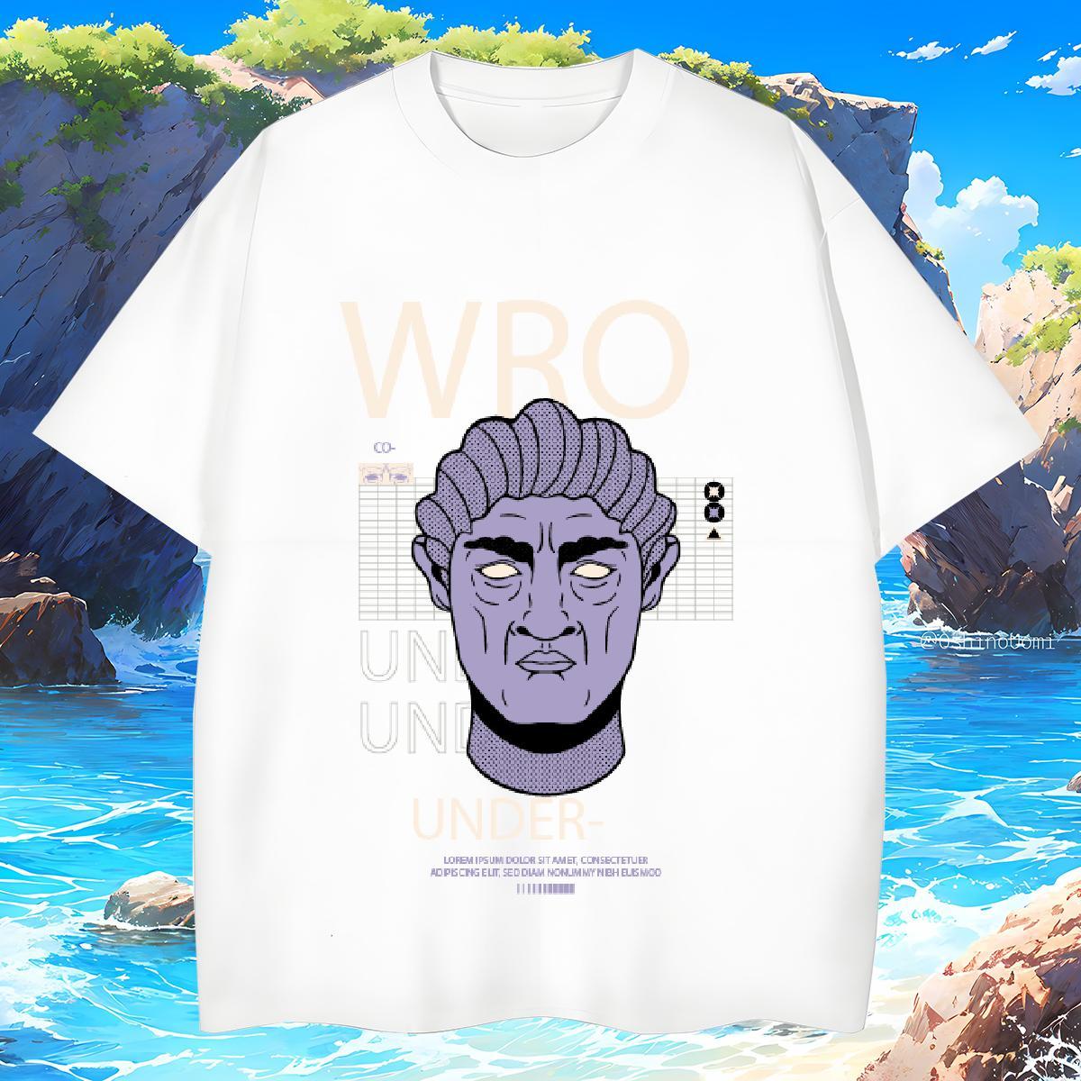 Designer western style 100% Cotton 230g Tshirts Home Outdoor Breathable Soft T shirt Brand Customized Tops Tees