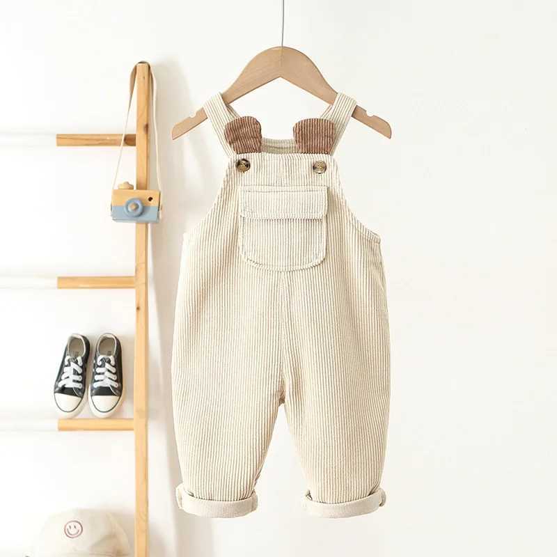 Baby jacket boys girls pants baby cotton jumpsuit casual spring toddler jacket girls casual flower crown Trouser New W240806