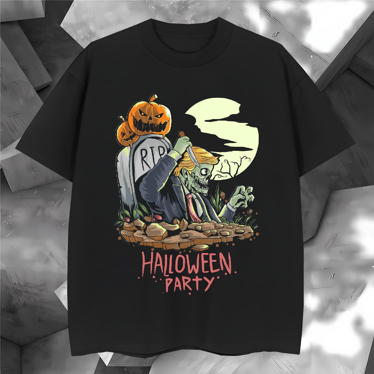Wholesale T-Shirts for Men halloween Breathable Home Outdoor Oversized 4XL 100% Cotton 230g Couples T Shirts Brand Clothings