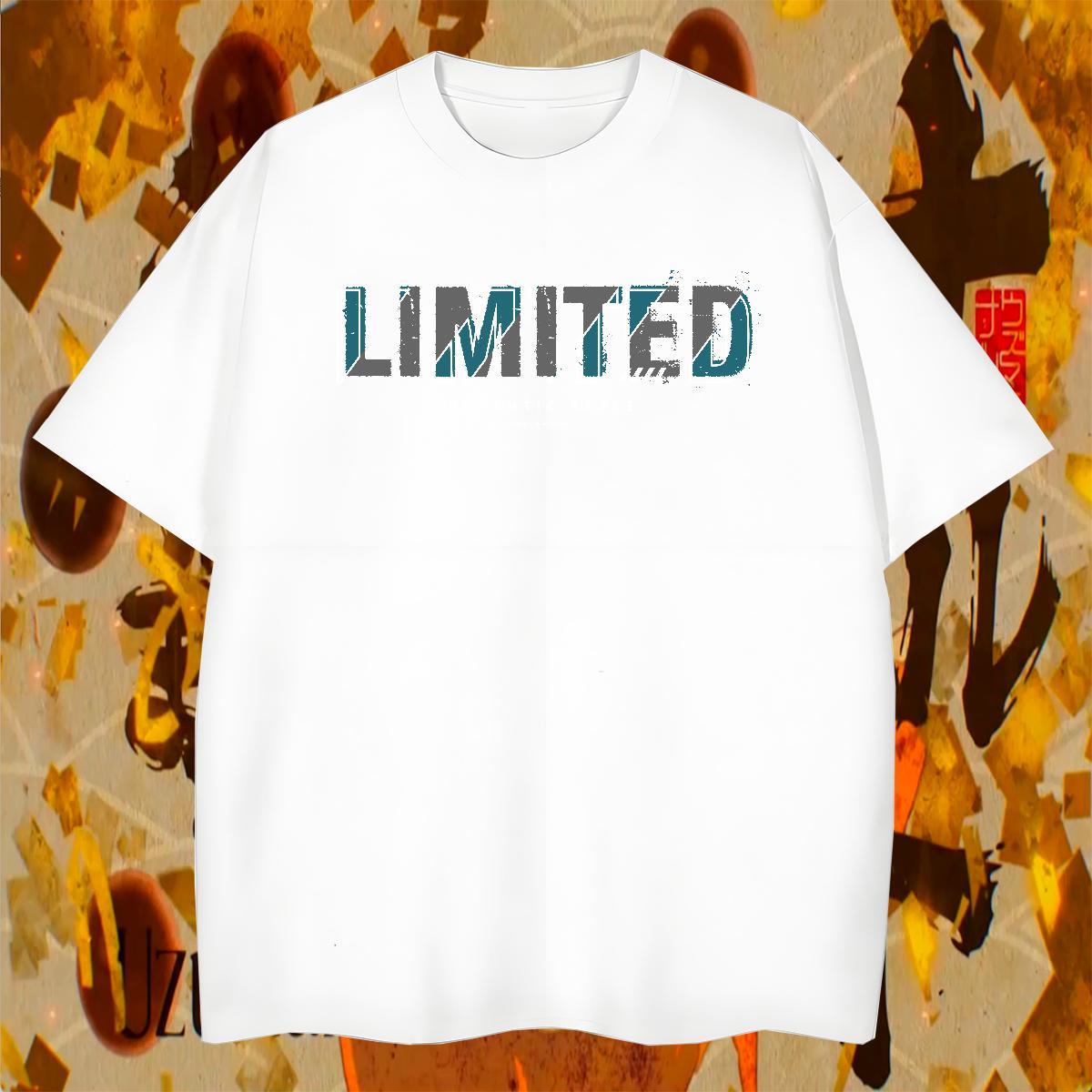 Cool limited 100% Cotton 230g Men Tees Casual O-Neck Short Sleeve T-Shirts DIY Customized Cartoon Printing L-4XL Tops