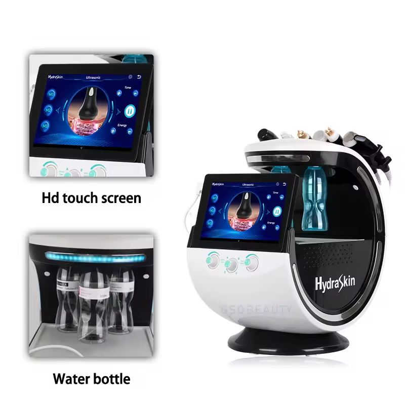 Factory Direct Facial Analysis Care Instrument High Frequency Light Wrinkles Promote Collagen Regeneration Water Oxygen Jet Machine Smart Ice Blue 7 i