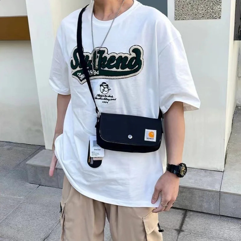 Crossbody Hip-hop Men and Women with The Same Casual Rectangular Satchel Outdoor Sports Shoulder Bag 240820 6812 4