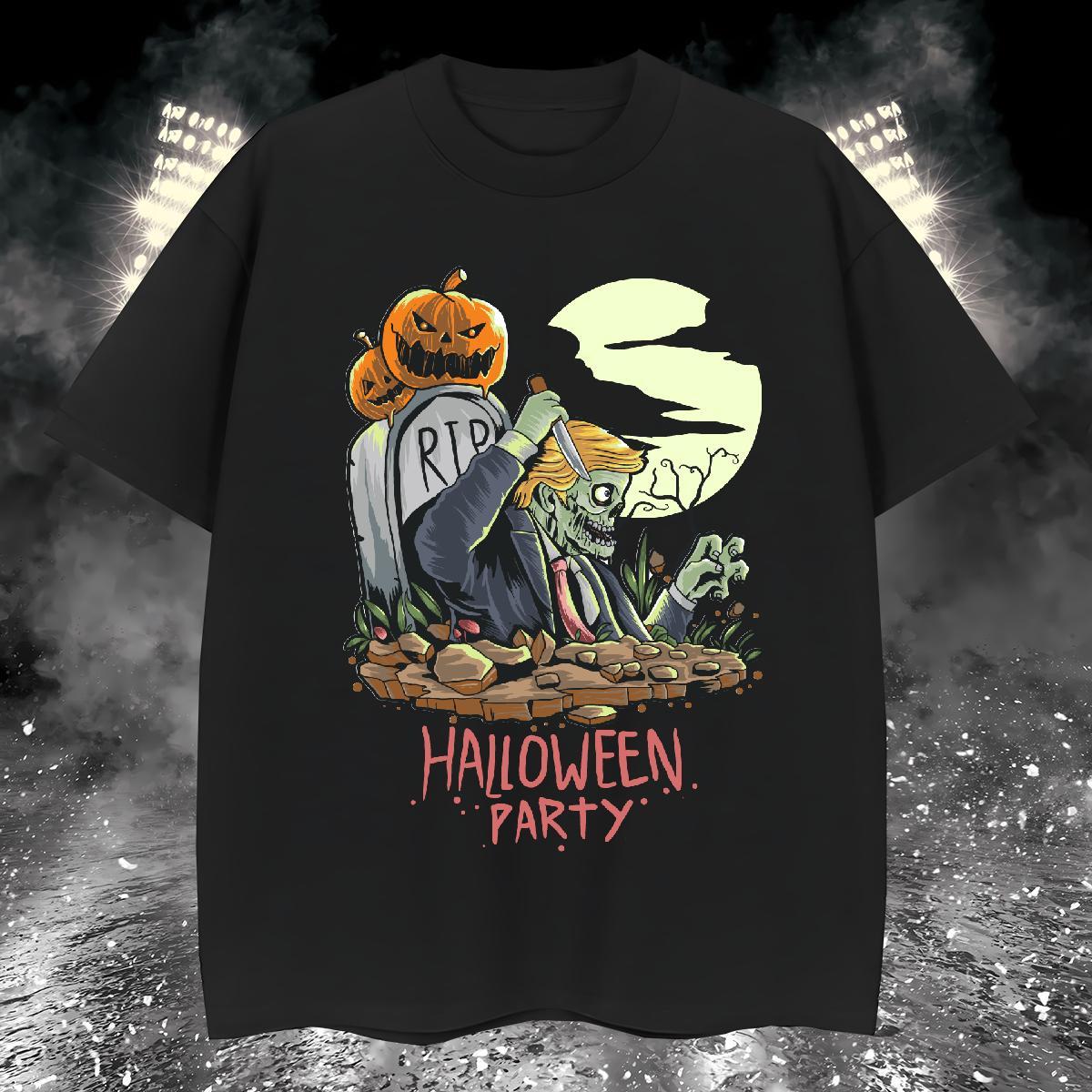 Classic Mens T Shirts halloween Breathable Short Sleeve Anime Printing Street Custom Print Oversized 100% Cotton 230g Couples T Shirts Designer Fashio