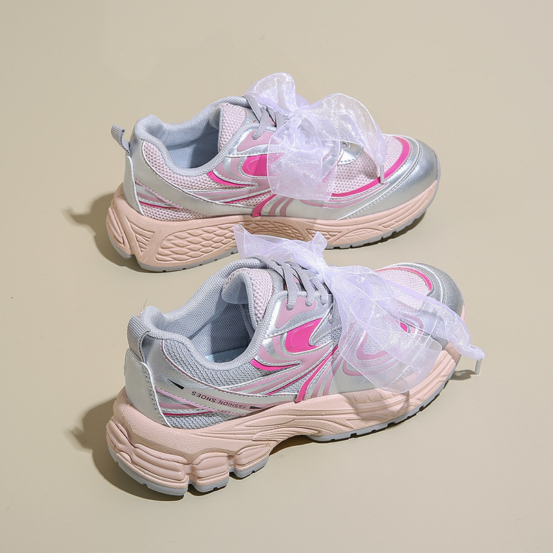 Ddmysports Ins Korean Version New Dad For Women Autumn Student Sports Running Casual Thick Soled Height Increasing Shoes LD OUTDOOR