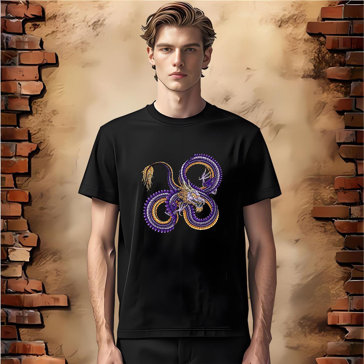 T Shirts Men 230g Cotton ferocity Street Casual Short Sleeve O-Neck Custom Big Size Tshirts Designer Fashion Cool Wear