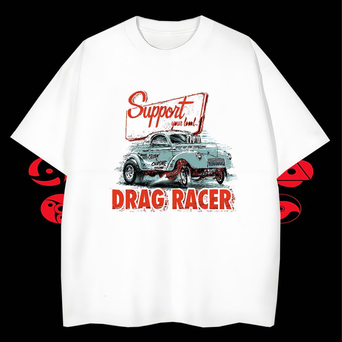 Soft Tshirt for Man Woman Anime Printing Street 100% Cotton 230g DIY Printed Crew Neck Breathable car Mens T Shirts 2024 Summer Tops Tees