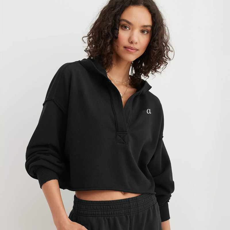 Women's Autumn Fleece Yoga Hoodie Sweatshirt, Sports Gym Workout Jacket Coat