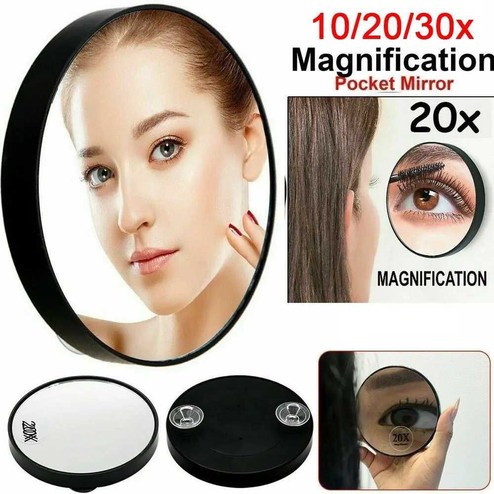 Makeup Mirror Round 10/20/30x Magnifying Mirror With Two Suction Cups Remove Acne pores Cosmetics Tool Y240819