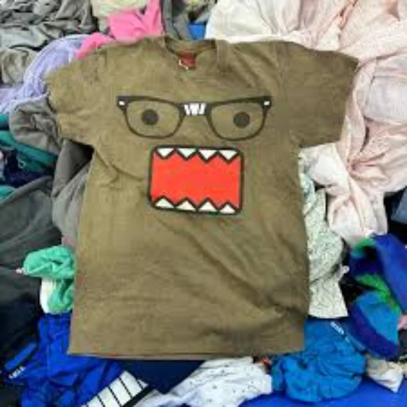 Kawaii oversized pattern printed mens Y2K street retro pure cotton plus size Tshirt casual couple clown top 240819