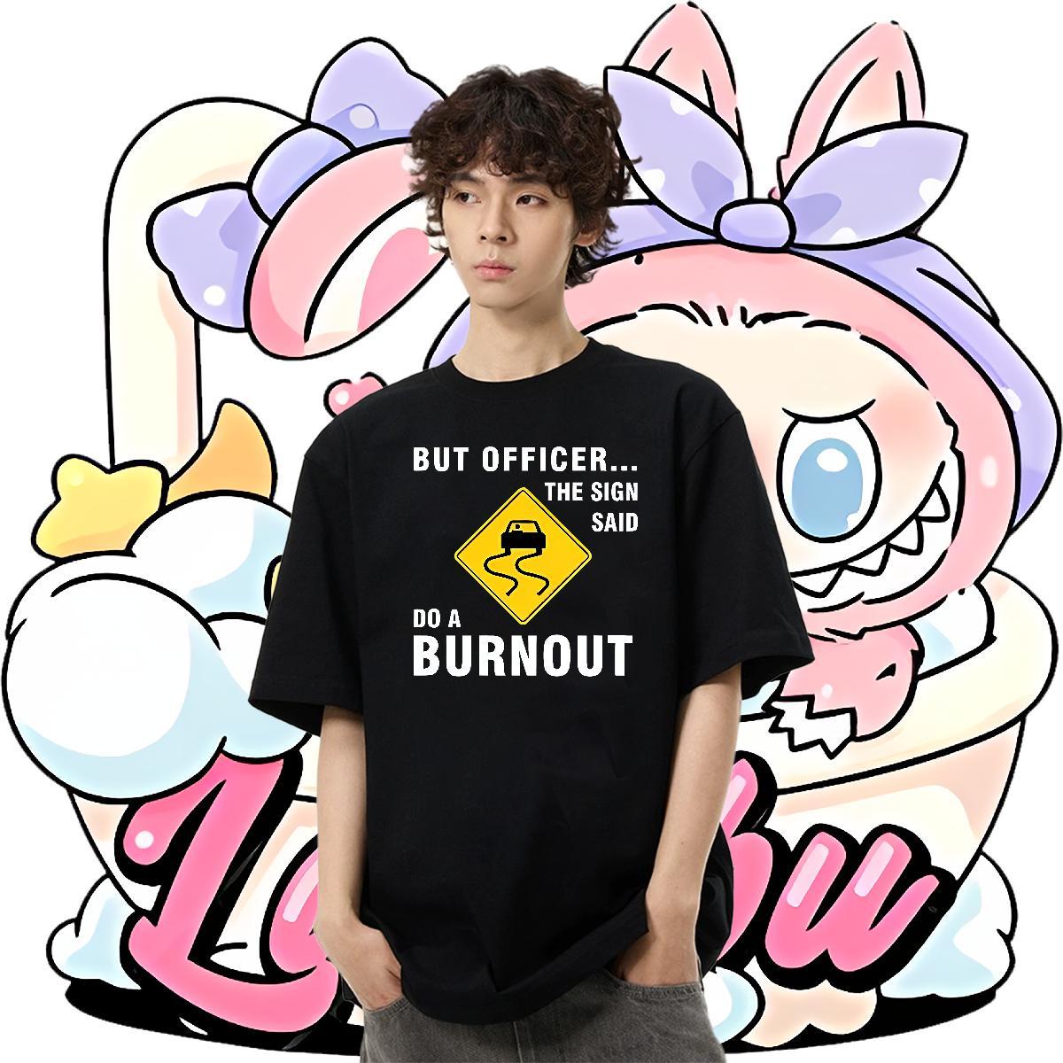 Cool Design Couples T Shirts Summer Casual 230g Cotton Cartoon Printing L-4XL Breathable Crew Neck letter T-Shirts for Men 2024 Summer Tees Shirts