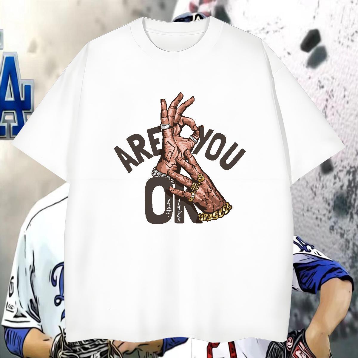 Men T Shirts 230g 100% Cotton hand- Sports Casual Breathable Short Sleeve White Plus Size Tshirt for Man Woman Fashion Casual Free Shipping Tops Tees