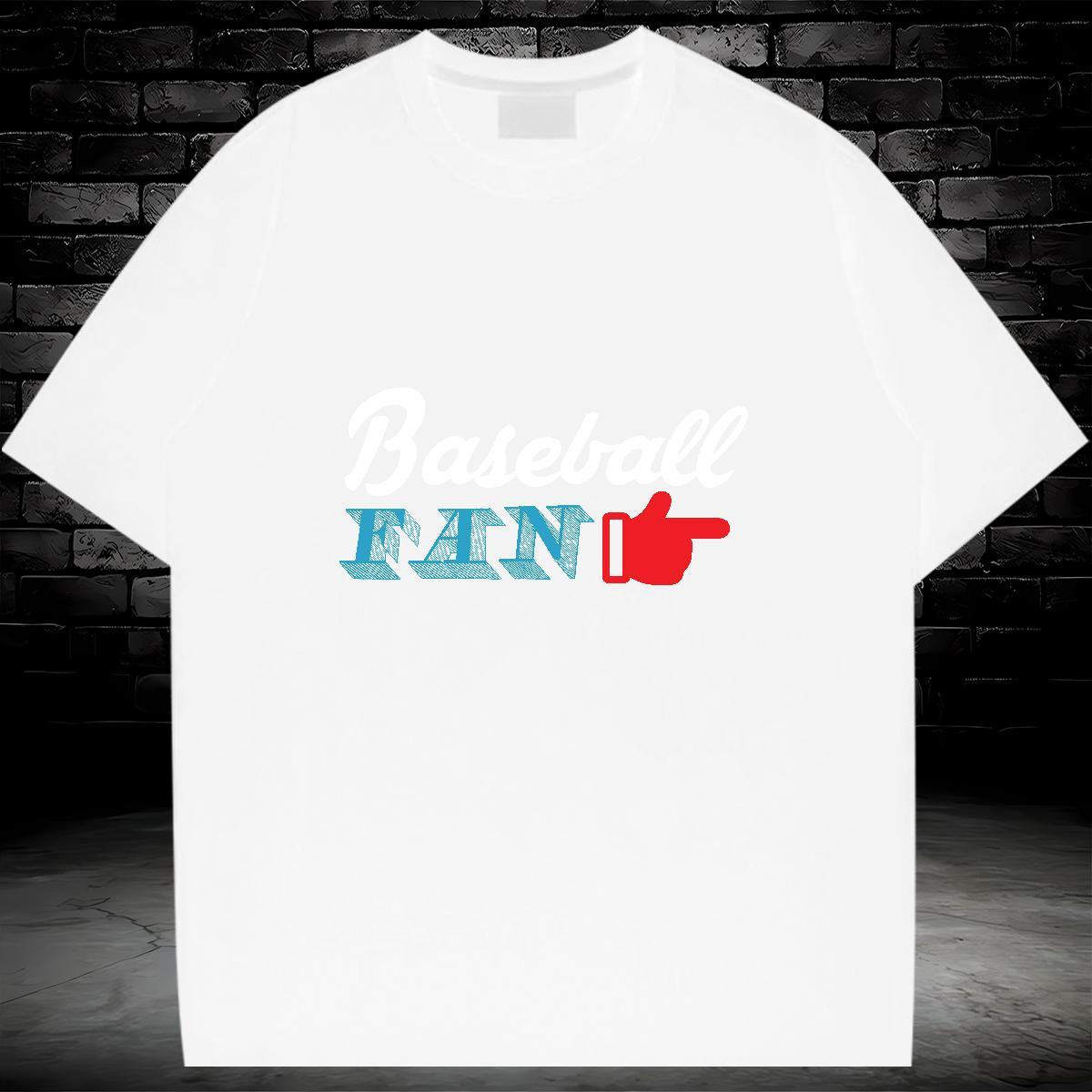 Free Shipping baseball 230g Cotton Tshirts Street Wear O Neck Short Sleeves Men T Shirts Casual New Custom Print Plus Size Tees Shirts