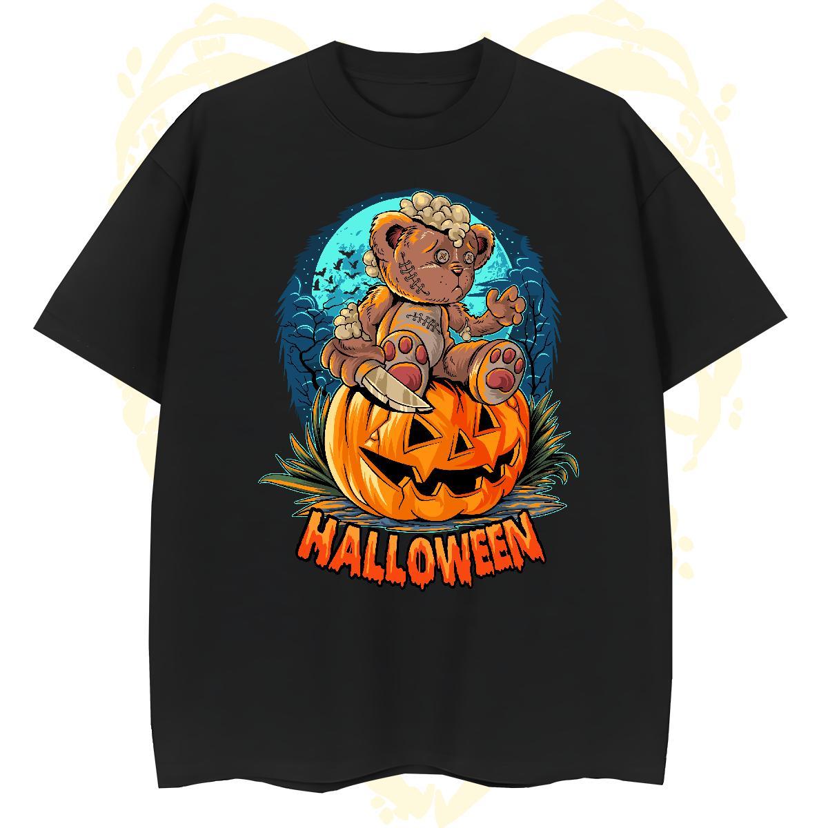 Cool Design Mens T Shirts bear Breathable Crew Neck Outdoor DIY Printed 100% Cotton 230g Tshirt for Man Woman Custom Tees Shirts