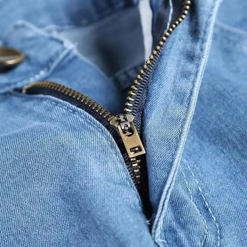 Ultra thin open collar mens jeans fashion painting hiphop denim Trouser street style young cool pants stretch 240819