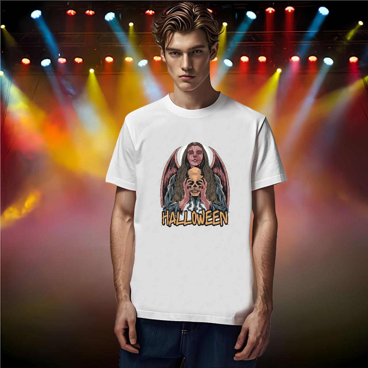 2024 New Couples T Shirts halloween Home Outdoor 230g 100% Cotton Polos Short Sleeve Soft Brand Mens T Shirts DIY Logo Oversized