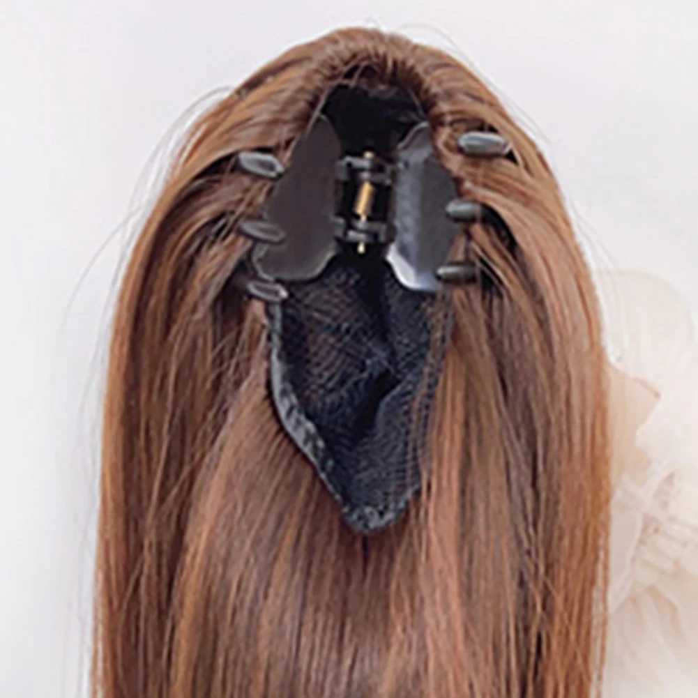 Womens high ponytail wig with clip stylish and charming DIY styling wig perfect for female role-playing themed parties W240817