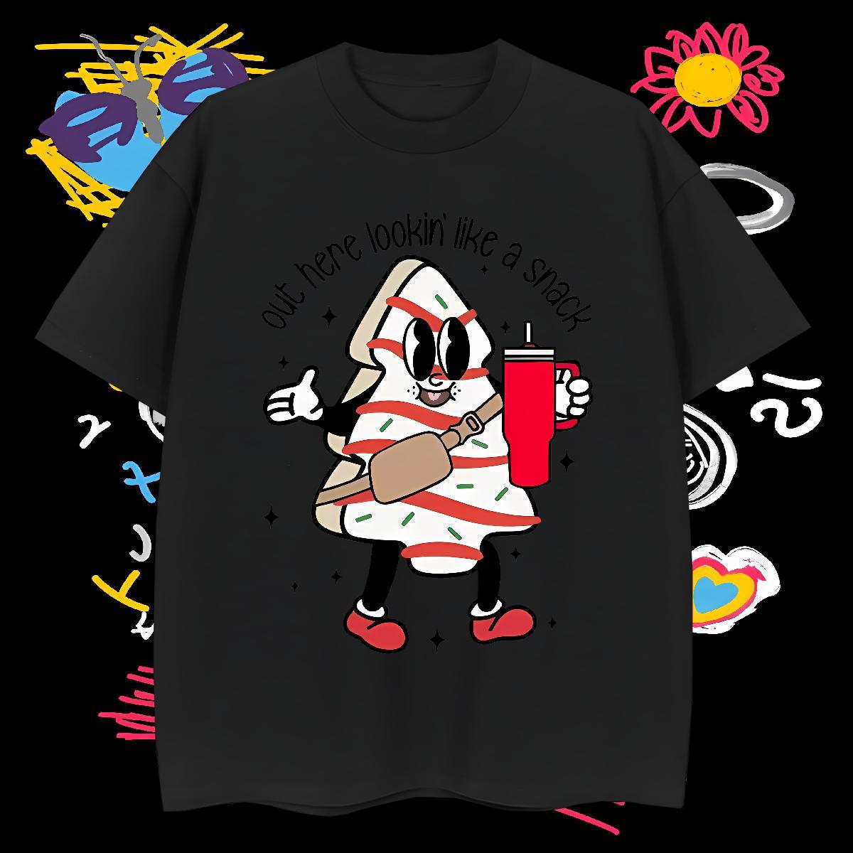 2024 Designer Couples T Shirts drink juice Hip Hop 230g Pure Cotton Tee Shirt Breathable Crew Neck Cool Man T Shirts Customized Print