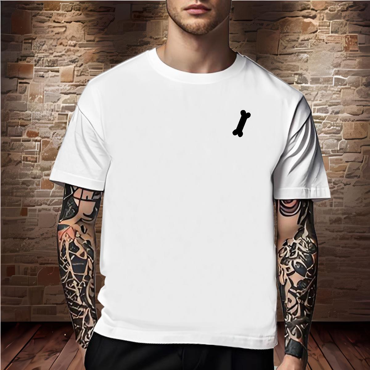 New Designer Mens Tshirts bone Outdoor 230g Pure Cotton Wear Breathable Short Sleeve Unisex T-Shirts for Men Customized Print