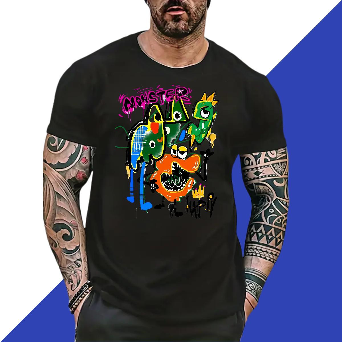 DIY cartoon Mens Tshirts 230g Pure Cotton T Shirt For Man Customized Street Breathable Crew Neck Wholesale Tops Shirt