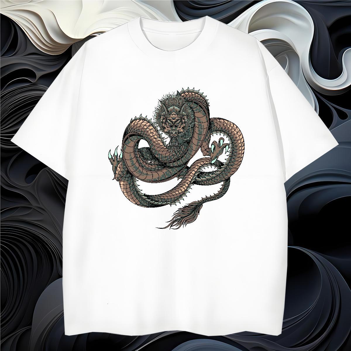 T Shirts Men 230g 100% Cotton ferocity Street Casual Crew Neck Breathable Graphic Couples T Shirts Stylist Loose Top Tees