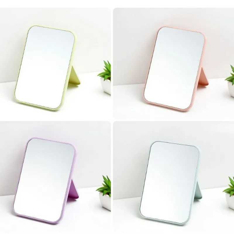 Folding Portable Large Square High Definition Single Side Cosmetic Mirror Portable and Easy To Use Simple and Beautiful Y240819