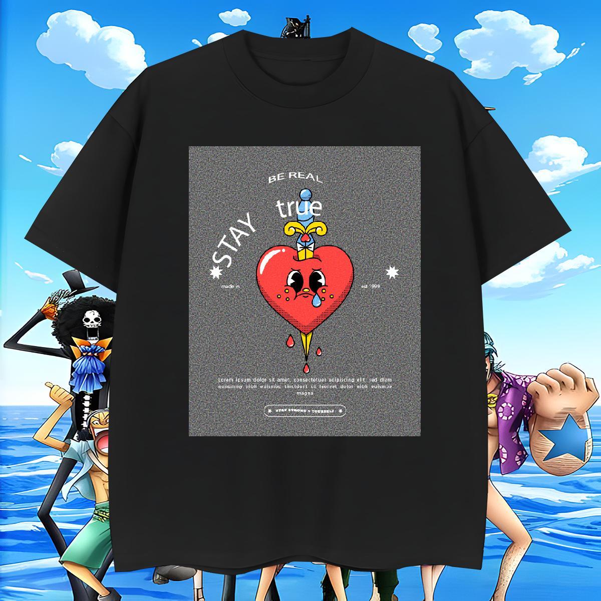 Cool Design Men Tshirts Beach 100% Cotton 230g Custom Print Plus Size Breathable Soft heart Mens T Shirts Casual New Tees