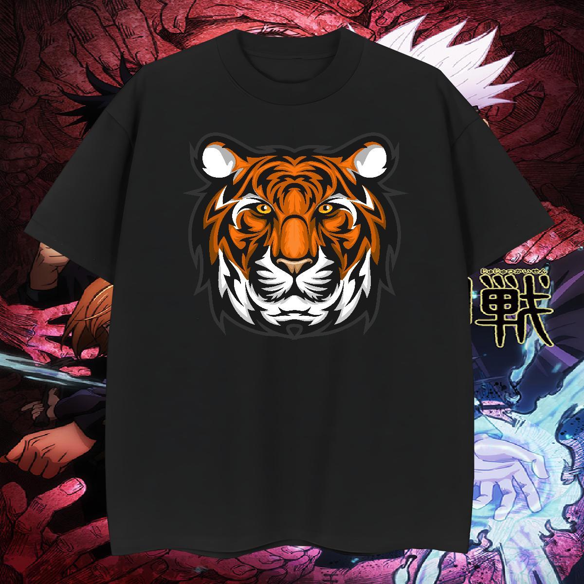 Classic Mens T Shirts tiger Crew Neck Breathable Street Wear Custom Print Oversized 230g Pure Cotton Couples T Shirts Fashion New Tops Tees