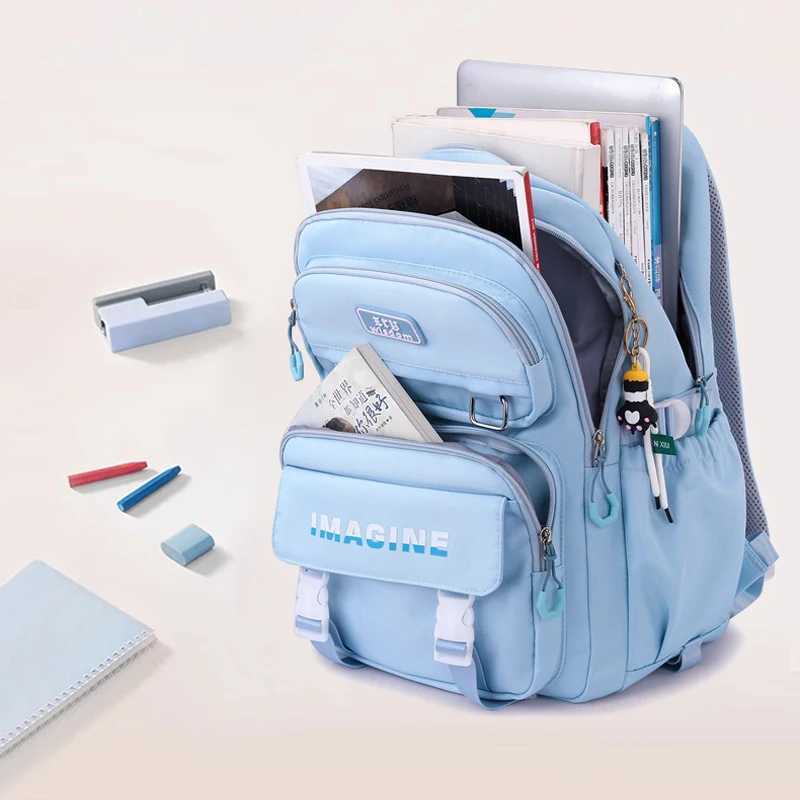 Children School bag with Wheels Students Backpack For Girls Trolley Bag Cute Schoolbag Rolling Wheeled Backpack Book Bag Y240820