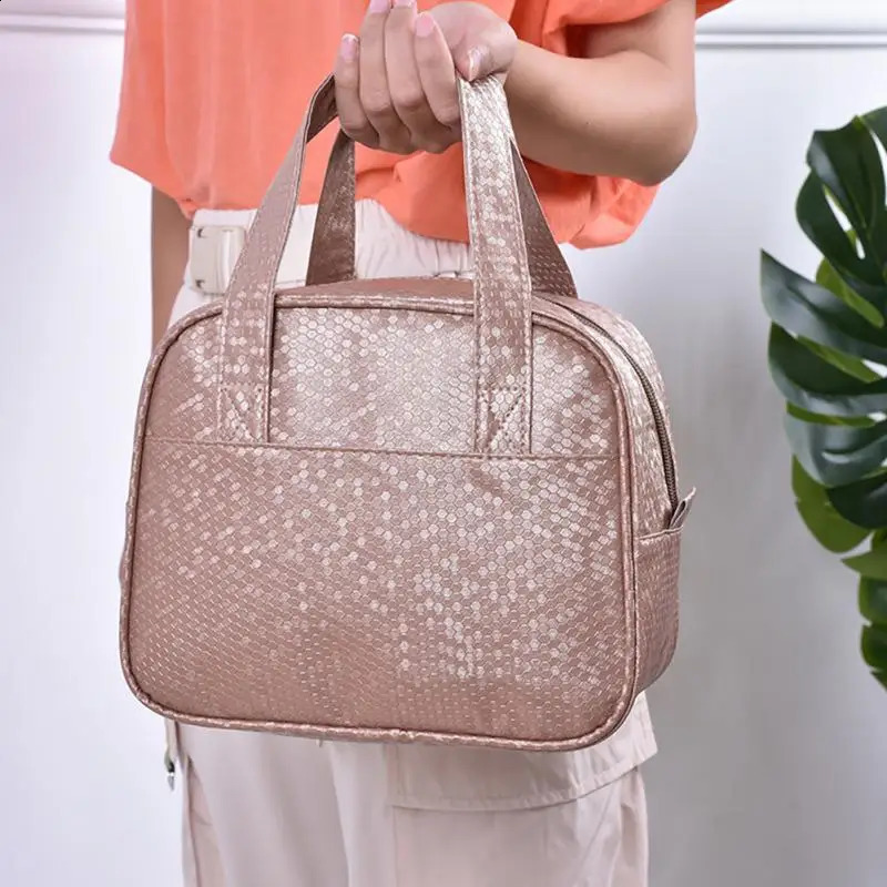 Insulated Lunch Bag Women Cooler Bag Thermal Bag Portable Ice Pack Tote Canvas Food Container Food Picnic Bags 240819