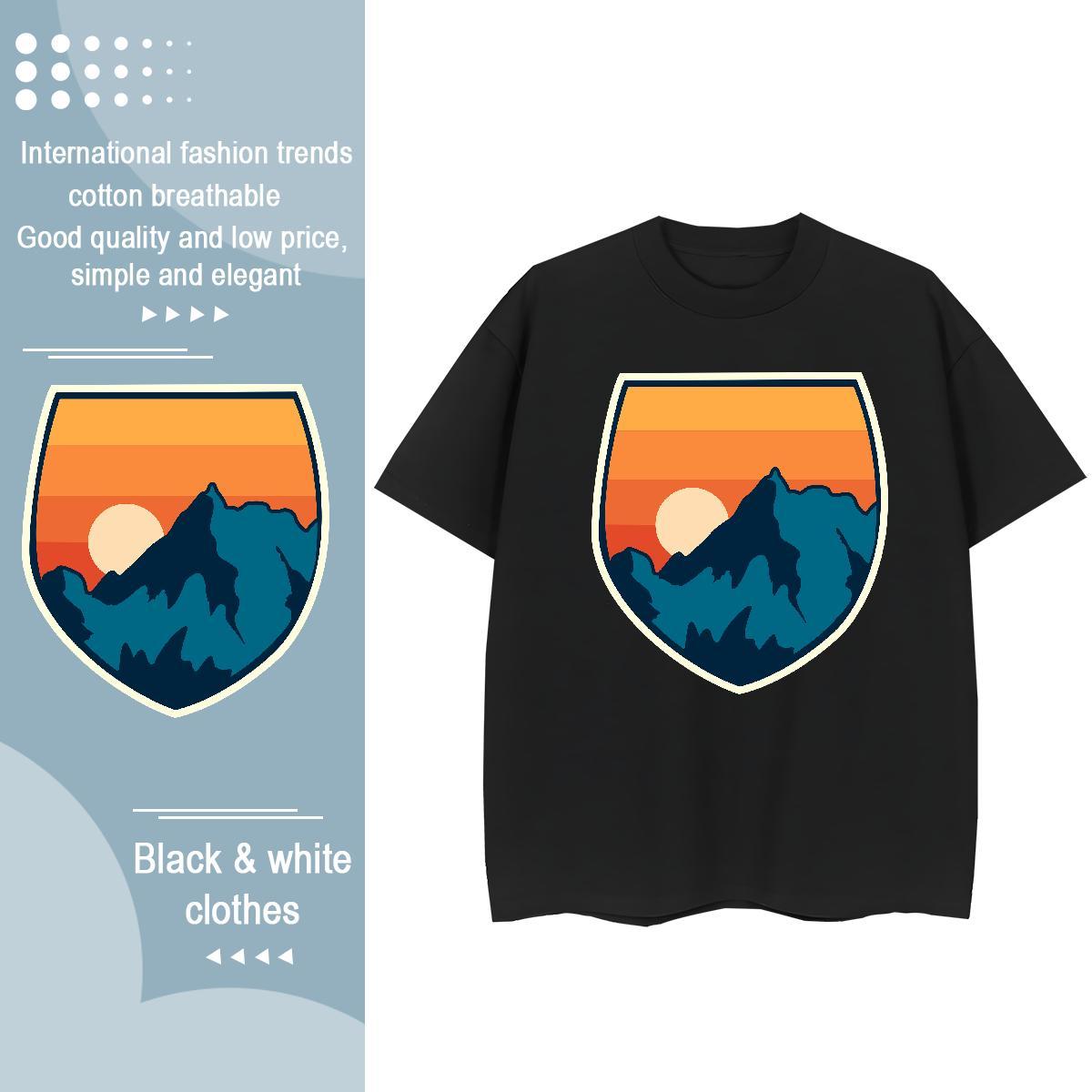 Classic Lady T shirt Casual Sport Breathable Short Sleeve Clothings High quality 230g Cotton sky Oversized L-4XL T-Shirts
