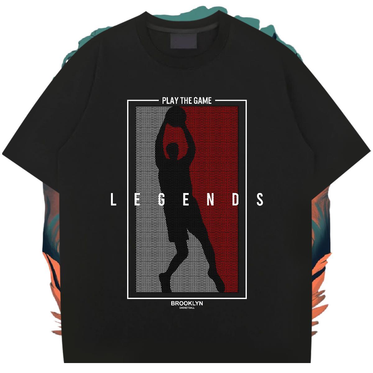 Brand basketball Tshirts 230g Pure Cotton T shirt White Plus Size Street Wear Breathable Short Sleeve Cool Design Tops